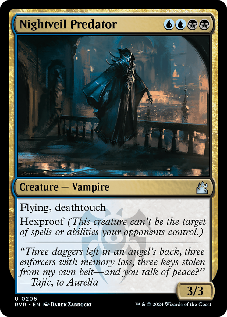 Nightveil Predator (RVR-206) - Ravnica Remastered Foil