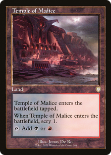 Temple of Malice⁣ - Commander: The Brothers' War⁣ (Rare)⁣ [208]