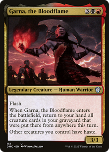 Garna, the Bloodflame⁣ - Commander: Dominaria United⁣ (Uncommon)⁣ [151]