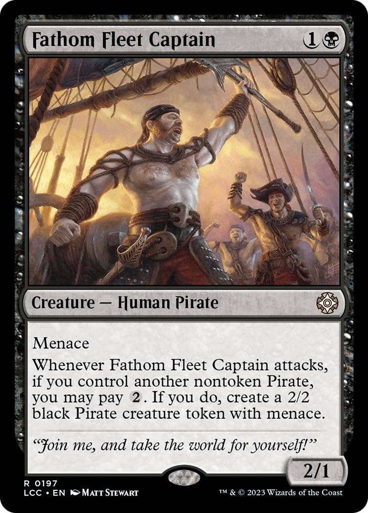 Fathom Fleet Captain⁣ - Commander: The Lost Caverns of Ixalan⁣ (Rare)⁣ [197]