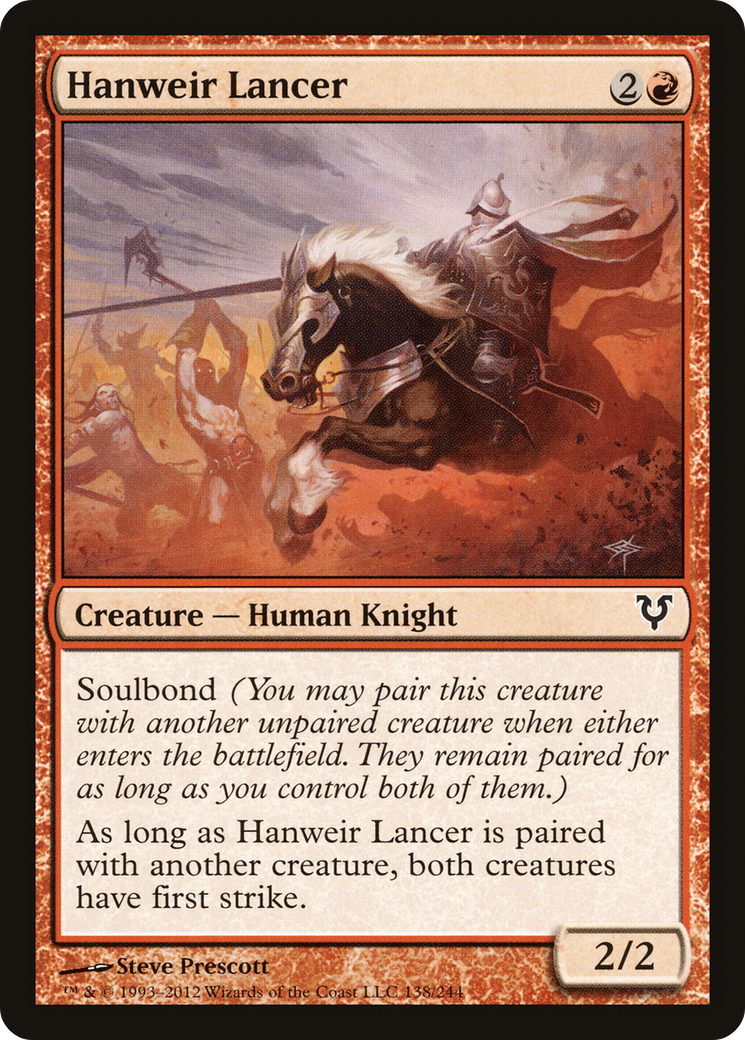 Hanweir Lancer (AVR-138) - Avacyn Restored Foil