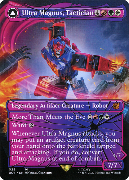 Ultra Magnus, Tactician (Shattered Glass) (BOT-029) - Transformers: (convertdfc, shatteredglass) (Borderless)