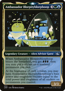 Ambassador Blorpityblorpboop (Showcase) (UNF-254) - Unfinity: (Showcase) Foil
