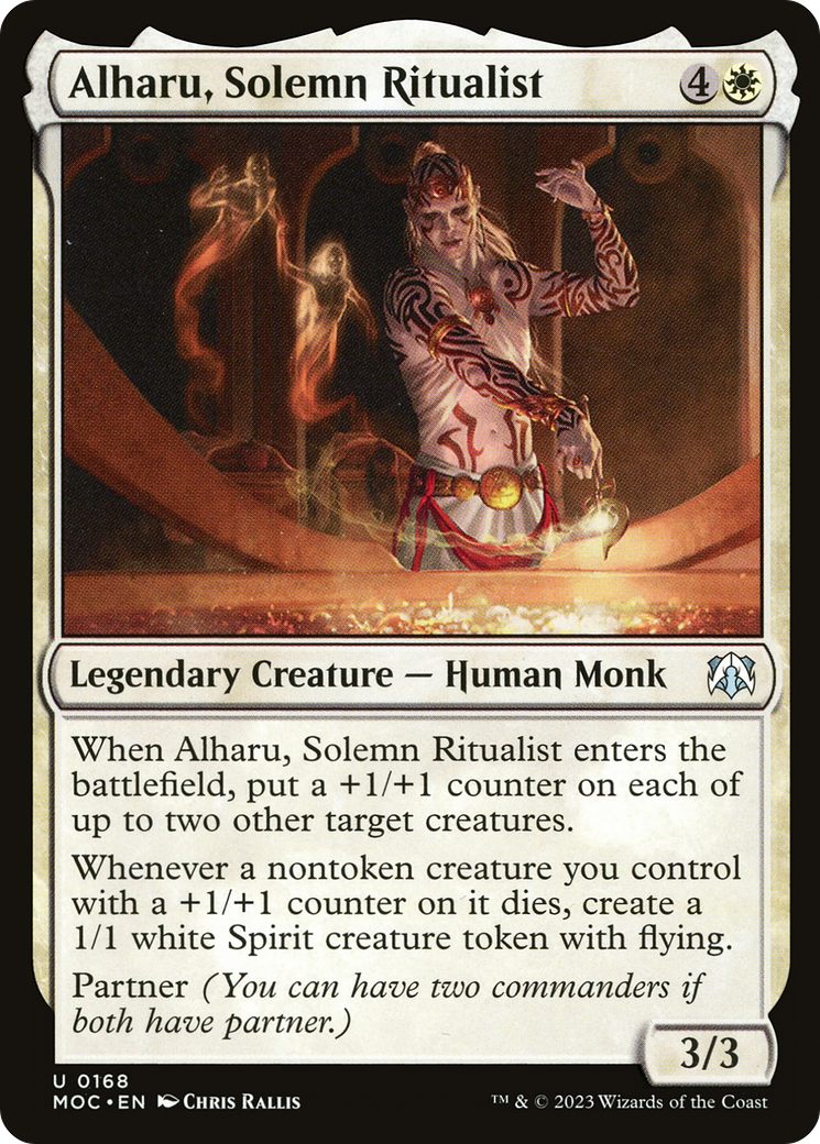 Alharu, Solemn Ritualist⁣ - Commander: March of the Machine⁣ (Uncommon)⁣ [168]