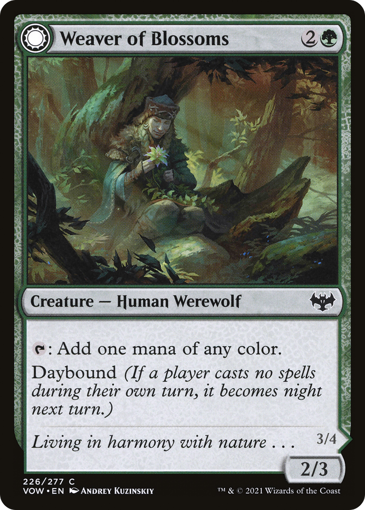 Weaver of Blossoms (VOW-226) - Innistrad: Crimson Vow: (Double Faced Transform)