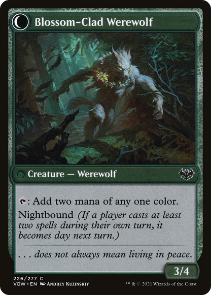 Weaver of Blossoms (VOW-226) - Innistrad: Crimson Vow: (Double Faced Transform)