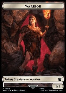 Warrior Token (W 1/1) // Treasure Token (V.1)⁣ - Universes Beyond: Doctor Who: Extras⁣ (Token)⁣ [T 9/28]