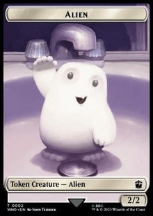 Alien Token (W 2/2) // Dinosaur Token (RW 2/2) (V.1)⁣ - Universes Beyond: Doctor Who: Extras⁣ (Token)⁣ [T 2/20]