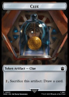 Copy Token // Clue Token (V.3)⁣ - Universes Beyond: Doctor Who: Extras⁣ (Token)⁣ [T 1/23]