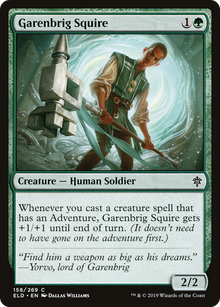 Garenbrig Squire (ELD-158) - Throne of Eldraine Foil