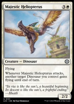 Majestic Heliopterus⁣ - Commander: The Lost Caverns of Ixalan⁣ (Uncommon)⁣ [131]