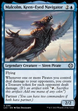 Malcolm, Keen-Eyed Navigator⁣ - Commander: The Lost Caverns of Ixalan⁣ (Uncommon)⁣ [161]