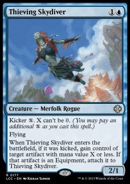 Thieving Skydiver⁣ - Commander: The Lost Caverns of Ixalan⁣ (Rare)⁣ [177]