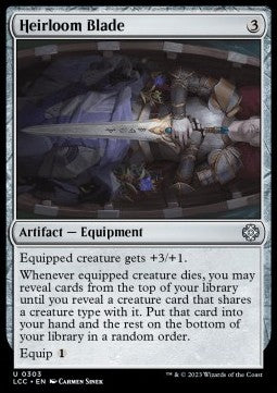 Heirloom Blade⁣ - Commander: The Lost Caverns of Ixalan⁣ (Uncommon)⁣ [303]
