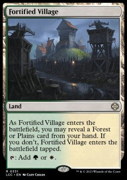 Fortified Village⁣ - Commander: The Lost Caverns of Ixalan⁣ (Rare)⁣ [331]
