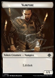 Vampire Token (W 1/1 Lifelink) // City's Blessing Token⁣ - The Lost Caverns of Ixalan: Tokens⁣ (Token)⁣ [CT 4/17]