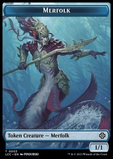 Merfolk Token (U 1/1) // Boar Token (G 2/2)⁣ - The Lost Caverns of Ixalan: Tokens⁣ (Token)⁣ [CT 3/9]
