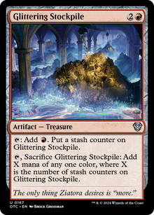 Glittering Stockpile⁣ - Commander: Outlaws of Thunder Junction⁣ (Uncommon)⁣ [167]