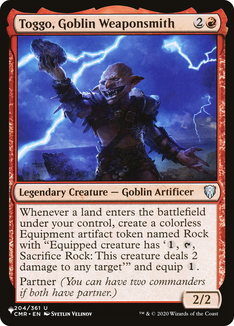 Toggo, Goblin Weaponsmith (LIST-204/361) - The List