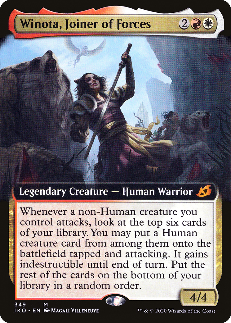 Winota, Joiner of Forces (Extended Art) (IKO-349) - Ikoria: Lair of Behemoths: (Extended Art)