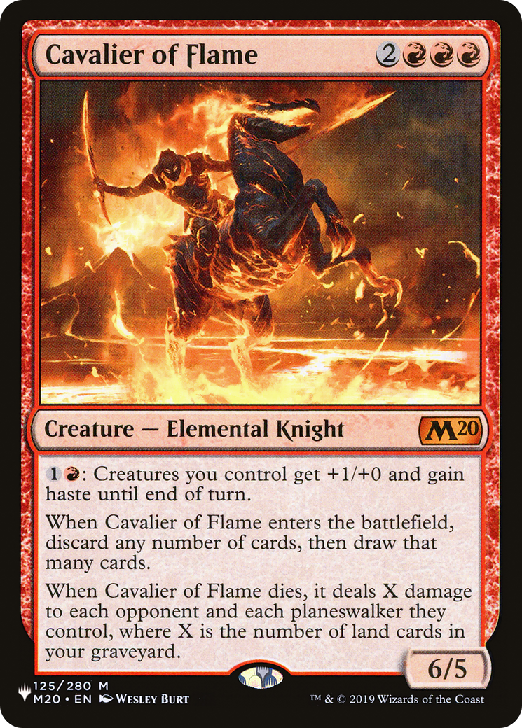 Cavalier of Flame (LIST-125/280) - The List