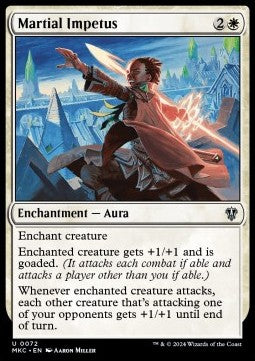 Martial Impetus⁣ - Commander: Murders at Karlov Manor⁣ (Uncommon)⁣ [72]