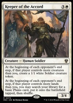 Keeper of the Accord⁣ - Commander: Murders at Karlov Manor⁣ (Rare)⁣ [70]