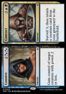 Connive // Concoct⁣ - Commander: Murders at Karlov Manor⁣ (Rare)⁣ [203]