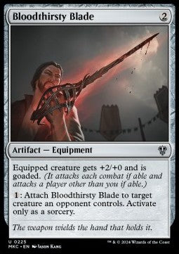Bloodthirsty Blade⁣ - Commander: Murders at Karlov Manor⁣ (Uncommon)⁣ [225]