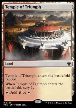 Temple of Triumph⁣ - Commander: Murders at Karlov Manor⁣ (Rare)⁣ [306]