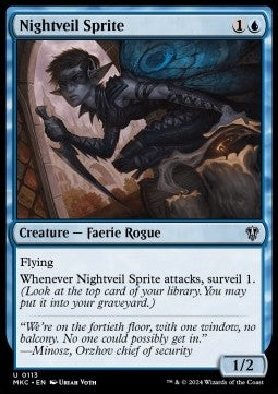Nightveil Sprite⁣ - Commander: Murders at Karlov Manor⁣ (Uncommon)⁣ [113]