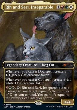 Rin and Seri, Inseparable (V.1)⁣ - Secret Lair Commander Deck: Raining Cats and Dogs⁣ (Mythic)⁣ [1508]