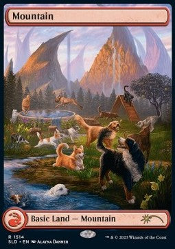 Mountain⁣ - Secret Lair Commander Deck: Raining Cats and Dogs⁣ (Land)⁣ [1514]