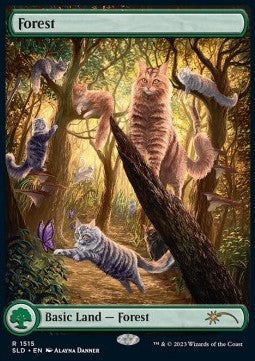 Forest⁣ - Secret Lair Commander Deck: Raining Cats and Dogs⁣ (Land)⁣ [1515]