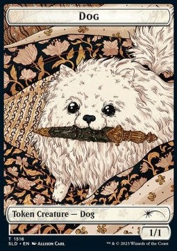 Dog Token (W 1/1) // Cat Token (G 1/1)⁣ - Secret Lair Commander Deck: Raining Cats and Dogs⁣ (Token)⁣ [1516]