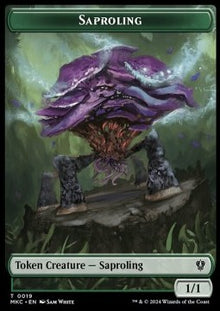 Saproling Token (G 1/1) // Morph Token (C 2/2)⁣ - Murders at Karlov Manor: Tokens⁣ (Token)⁣ [CT 19/30]