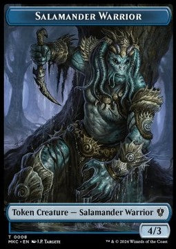 Salamander Warrior Token (U 4/3) // Zombie Token (B 2/2)⁣ - Murders at Karlov Manor: Tokens⁣ (Token)⁣ [CT 8/11]