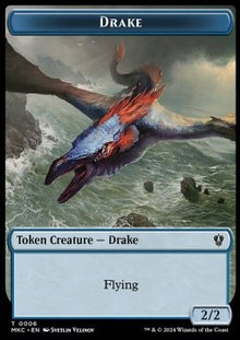 Drake Token (U 2/2) // Cat Token (G 2/2)⁣ - Murders at Karlov Manor: Tokens⁣ (Token)⁣ [CT 6/15]