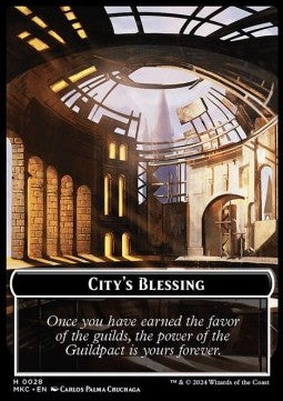 City's Blessing // Human Soldier Token (W 1/1)⁣ - Murders at Karlov Manor: Tokens⁣ (Token)⁣ [CT 28/2]