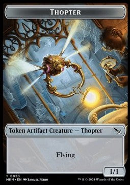 Thopter Token (A 1/1) // Treasure Token⁣ - Murders at Karlov Manor: Tokens⁣ (Token)⁣ [CT 20/26]
