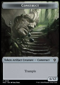Construct Token (A 6/12) // Soldier Token (W 1/1)⁣ - Murders at Karlov Manor: Tokens⁣ (Token)⁣ [CT 23/3]