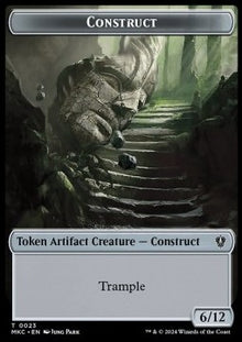 Construct Token (A 6/12) // Soldier Token (W 1/1)⁣ - Murders at Karlov Manor: Tokens⁣ (Token)⁣ [CT 23/3]