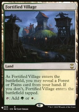Fortified Village⁣ - Secret Lair Commander Deck: Raining Cats and Dogs⁣ (Rare)⁣ [404]