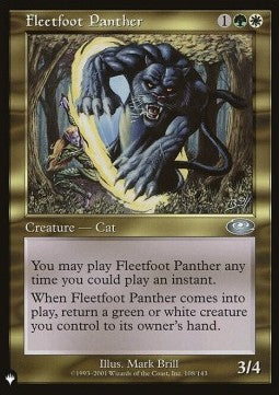 Fleetfoot Panther⁣ - Secret Lair Commander Deck: Raining Cats and Dogs⁣ (Uncommon)⁣ [108]