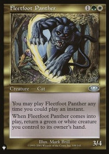 Fleetfoot Panther⁣ - Secret Lair Commander Deck: Raining Cats and Dogs⁣ (Uncommon)⁣ [108]