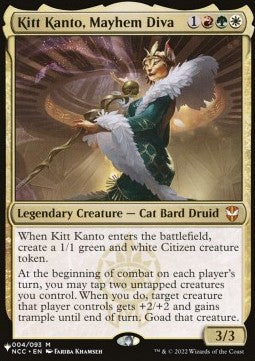 Kitt Kanto, Mayhem Diva⁣ - Secret Lair Commander Deck: Raining Cats and Dogs⁣ (Mythic)⁣ [4]