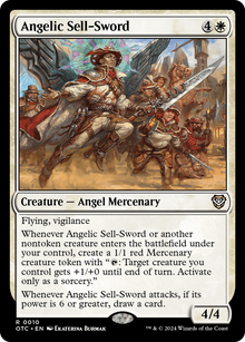 Angelic Sell-Sword⁣ - Commander: Outlaws of Thunder Junction⁣ (Rare)⁣ [10]