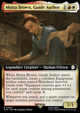 Moira Brown, Guide Author (V.1)⁣ - Universes Beyond: Fallout: Extras⁣ (Rare)⁣ [420]
