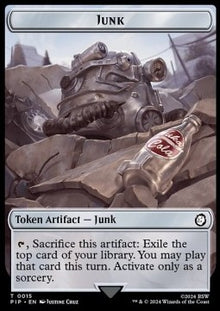 Junk Token // Treasure Token⁣ - Universes Beyond: Fallout: Tokens⁣ (Token)⁣ [T 15/18]