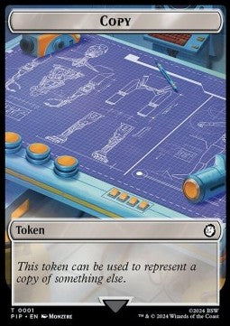 Copy Token // Radiation⁣ - Universes Beyond: Fallout: Tokens⁣ (Token)⁣ [T 1/22]